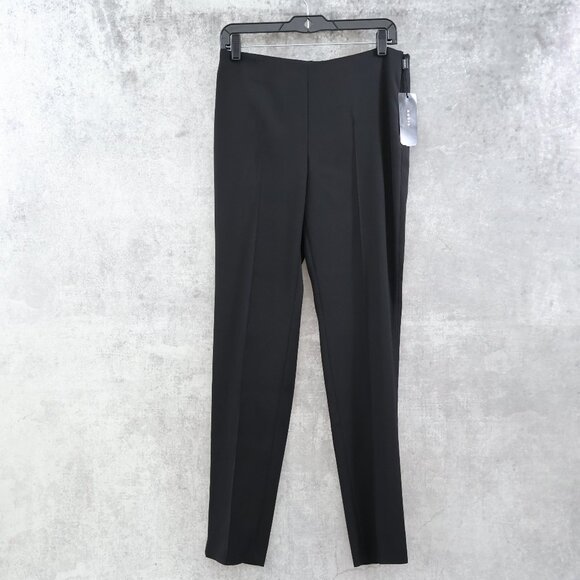 AKRIS Melissa Stretch Silk Pants Black Size 6 - Picture 1 of 10